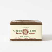 Artikelbild: FINigrana Aleppo Peelingseife,  Olive mit 30% Terra Rossa - rote Tonerde 