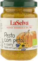 Artikelbild: Pesto mit Curry und Blüten - Kürbis Würzpaste <strong>ausgelistet vom Lieferant am: 28.04.2024</strong>