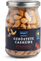 Artikelbild: Geröstete Cashews mit Chili im Pfandglas