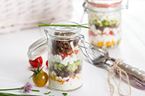 Sandwich im Glas