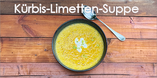 Kürbis-Limetten-Suppe