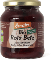 Artikelbild: demeter Bio-Rote Bete ohne Zuckerzusatz 370 ml Gl. MARSCHLAND