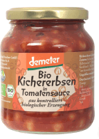 Artikelbild: demeter Bio-Kichererbsen in Tomatensauce 370 ml Gl. MARSCHLAND
