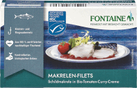 Artikelbild: Makrelenfilets o. Haut in Bio-Tomaten-Curry-Creme