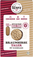 Artikelbild: Braunhirse Taler mit Schokolade, glutenfrei