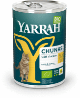 Artikelbild: Yarrah Bio Katze Dose Bröckchen getreidefrei Huhn
