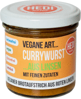 Artikelbild: Vegane Art... Currywurst mit feinen Zutaten