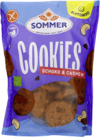 Artikelbild: Glutenfreie Bio Cookies Schoko Cashew