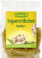 Artikelbild: Ingwerstäbchen kandiert