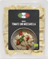 Artikelbild: Frische Ravioli mit Tomate und Mozzarella