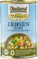 Artikelbild: Erbsensuppe mit Würstchenscheiben