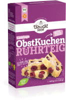 Artikelbild: Obstkuchen Rührteig glutenfrei Bio