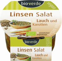 Artikelbild: Linsen-Salat mit Lauch und Karotte, vegan