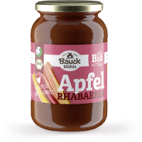 Artikelbild: Apfel-Rhabarbermus Bio