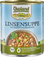 Artikelbild: Linsensuppe mit Würstchenscheiben