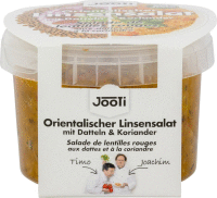 Artikelbild: Linsensalat orientalisch mit Datteln & Koriander