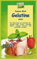 Artikelbild: BIO Blatt-Gelantine weiß