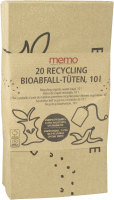 Artikelbild: 20 memo Bioabfall-Kompostbeutel aus Recyclingpapier 10 l,   34 cm