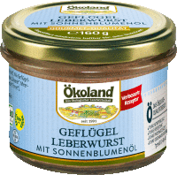 Artikelbild: Geflügel-Leberwurst mit Sonnenblumenöl